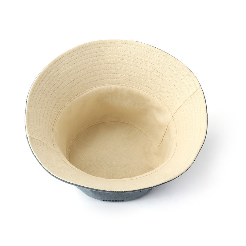 Venta al por mayor de algodón de doble cara con estampado distorsionado sombrero de pescador